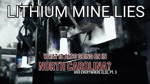 Truthstream Media: Lithium Mine LIES. Toxic Mud & Water in NC Aftermath. What Is Also Going on in North Carolina