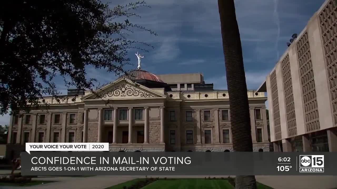 ABC15 speaks to the AZ Secretary of State about confidence in mail-in voting