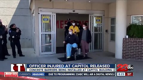 Officer injured at Capitol released from hospital