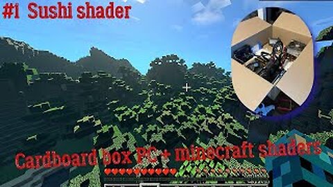 (#1) Cardboard box PC test in Minecraft with shaders