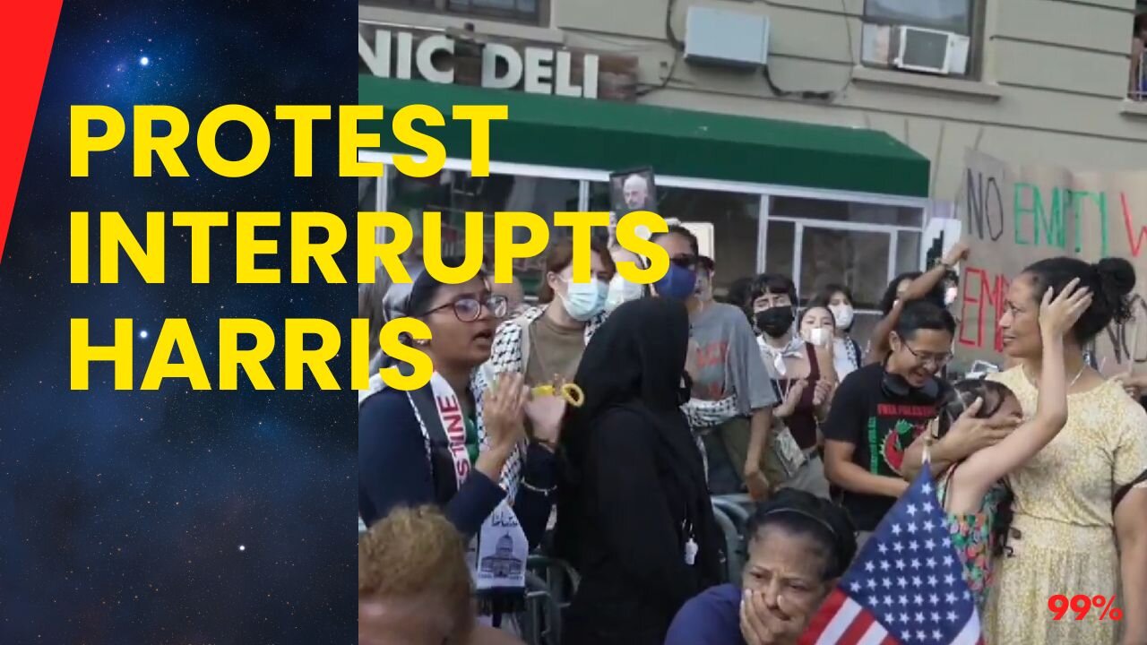 Kamala Harris Rally Erupts in Chaos Over Gaza