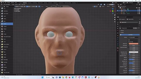 The Kings Head Part 1. Sculpting King Charles in blender 3.4
