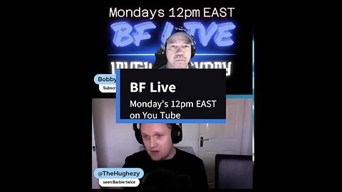 BF Live Streamshow 168 Monday, 10/14/24 12 pm - 3 pm ...ish EAST