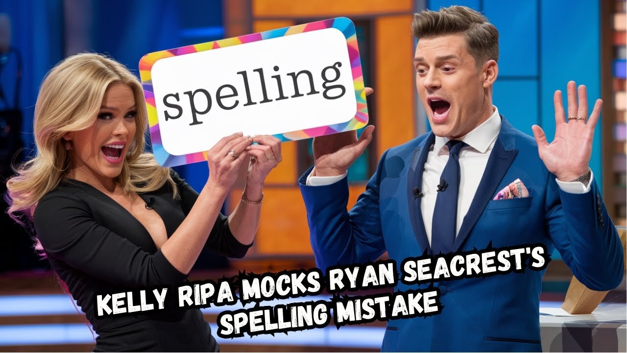 Kelly Ripa Roasts Ryan Seacrest for Spelling Fail on Live TV