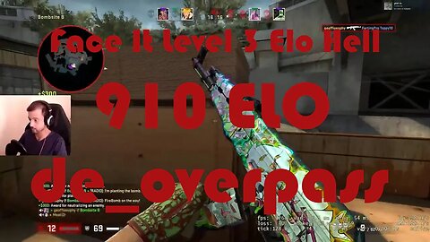 Going to Overtime - Face It Level 3 Elo Hell - Road to Level 4 - de_overpass - 910 ELO