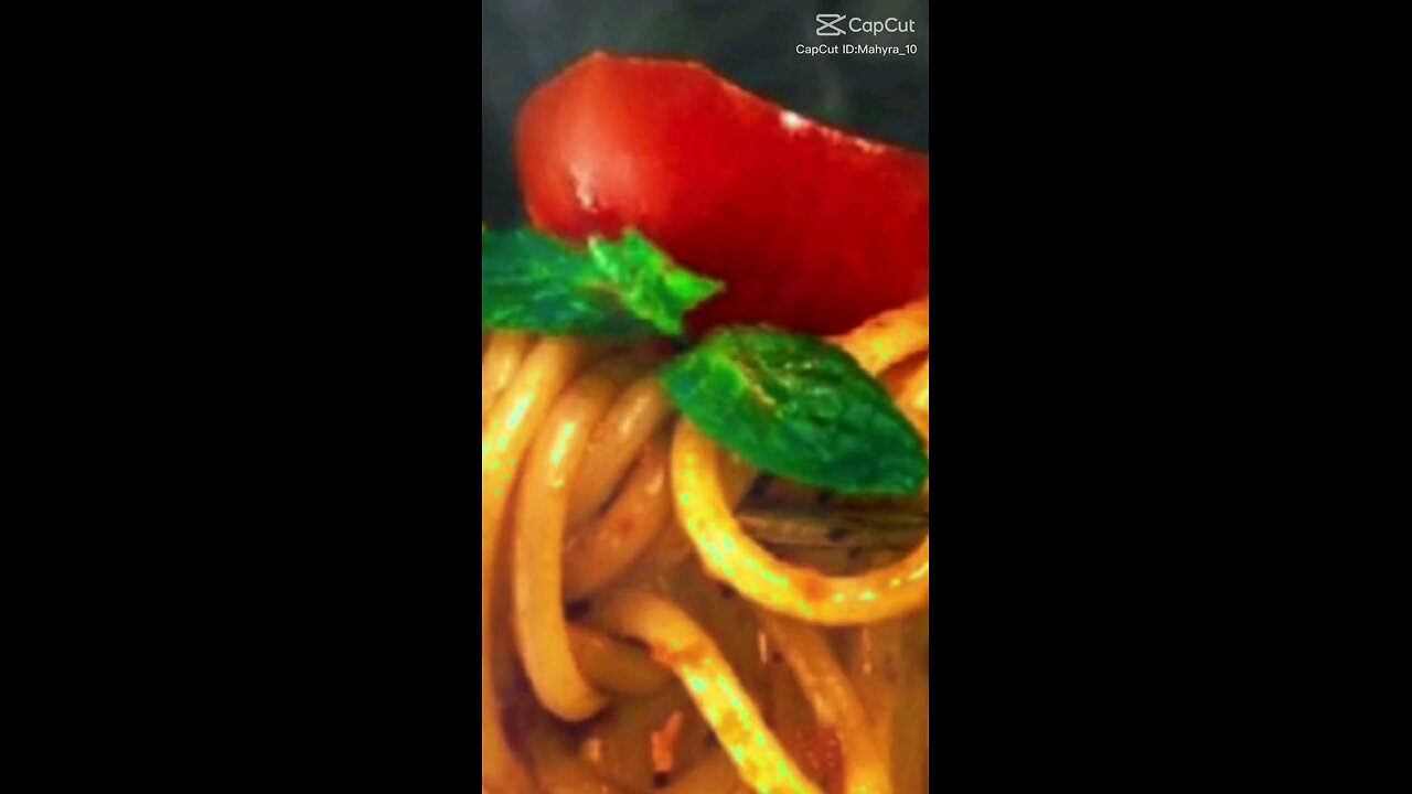 Spaghetti preparation.