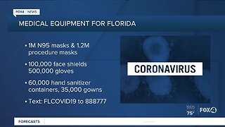 Medical equipment being distributed in Florida