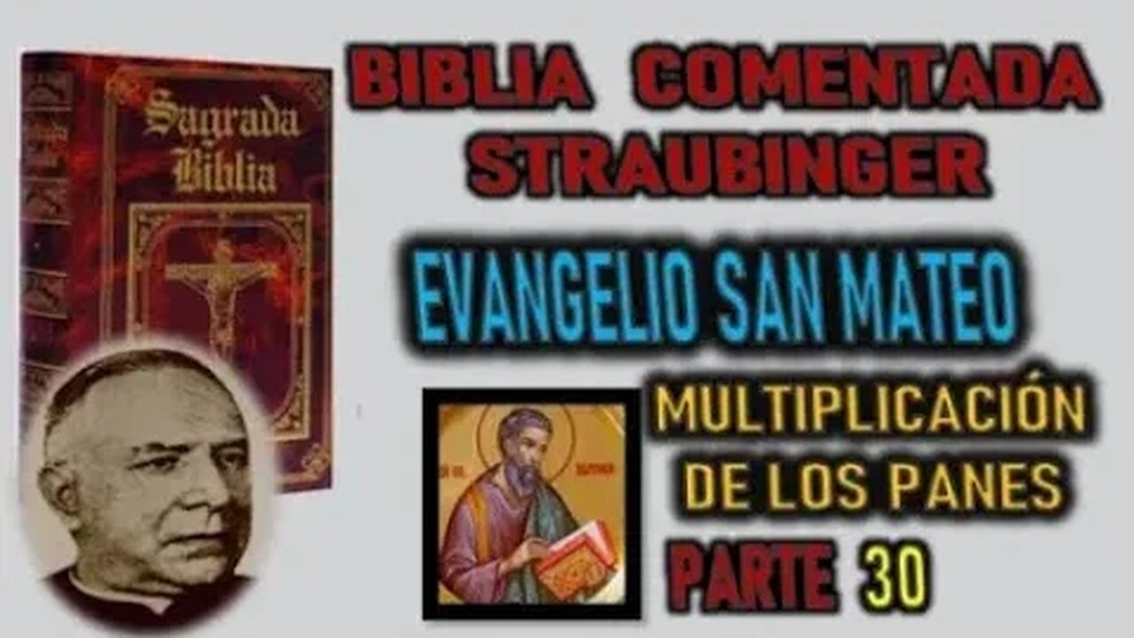 EL MILAGRO DE MULTIPLICAR LOS PANES MATEO XV BIBLIA STRAUBINGER