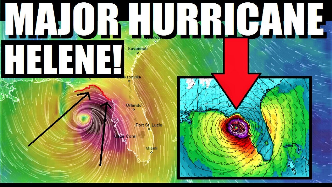 MAJOR Hurricane HELENE "Catastrophic" Landfall TONIGHT In Florida!