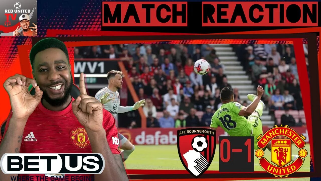 CASEMIRO RESCUES UNITED | Bournemouth 0-1 Man United FAN REACTION Premier League Ivorian Spice React