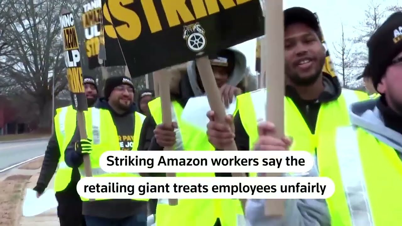 Amazon workers 'prepared to go the distance' with holiday strike | REUTERS