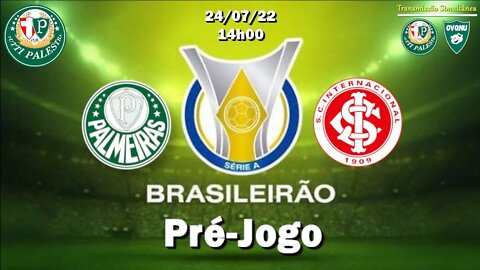Pré-Jogo Palmeiras x Inter 24/07 - 14h - veja onde assistir, escalações, desfalques e arbitragem