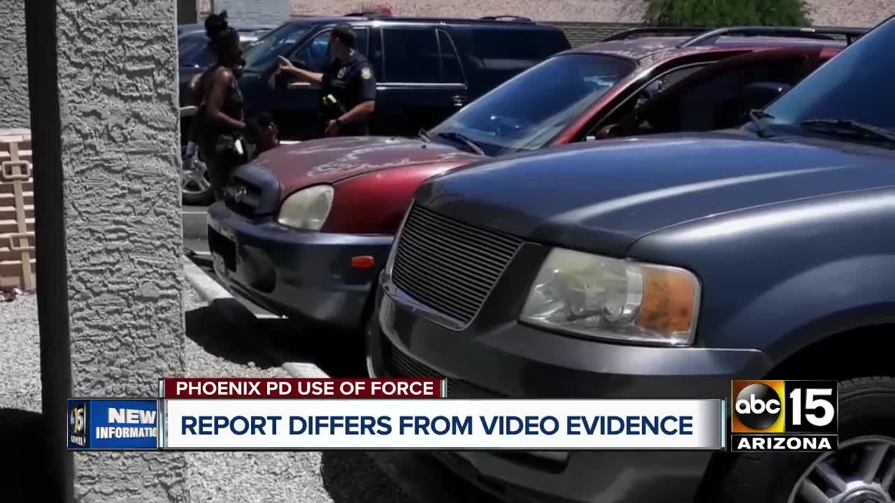 Phoenix police report differs from witness videos of viral incident