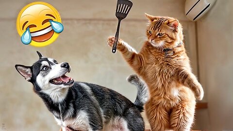 Cat and Dog Best Funny Video 2024