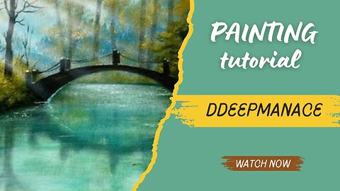 How to Draw a Morning Lake / Acrylic Painting for Beginners