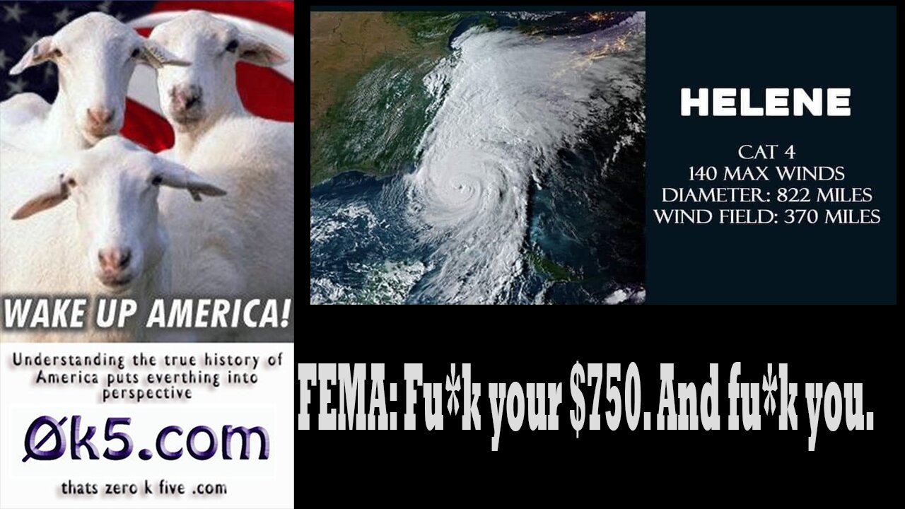 FEMA: Fu*k your $750. And fu*k you.