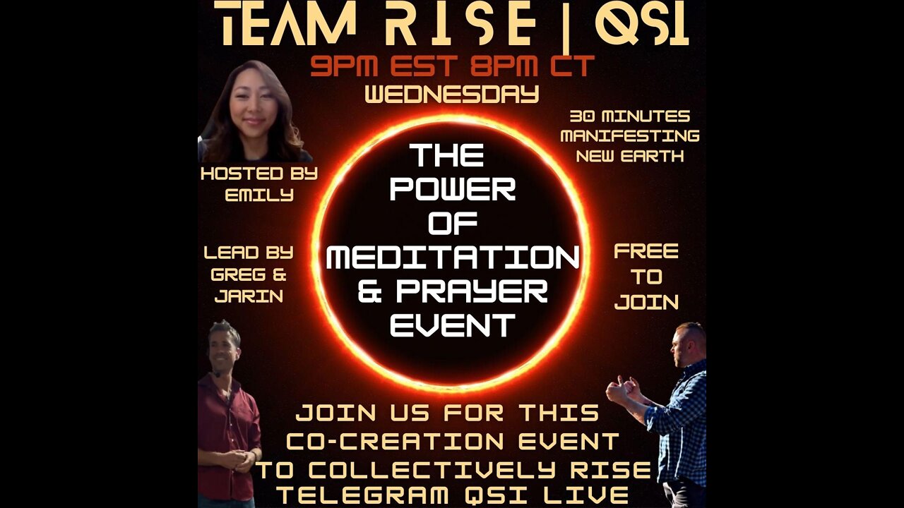 EVERY WEDNESDAY MEDITATION & PRAYER EVENT 7|6|22