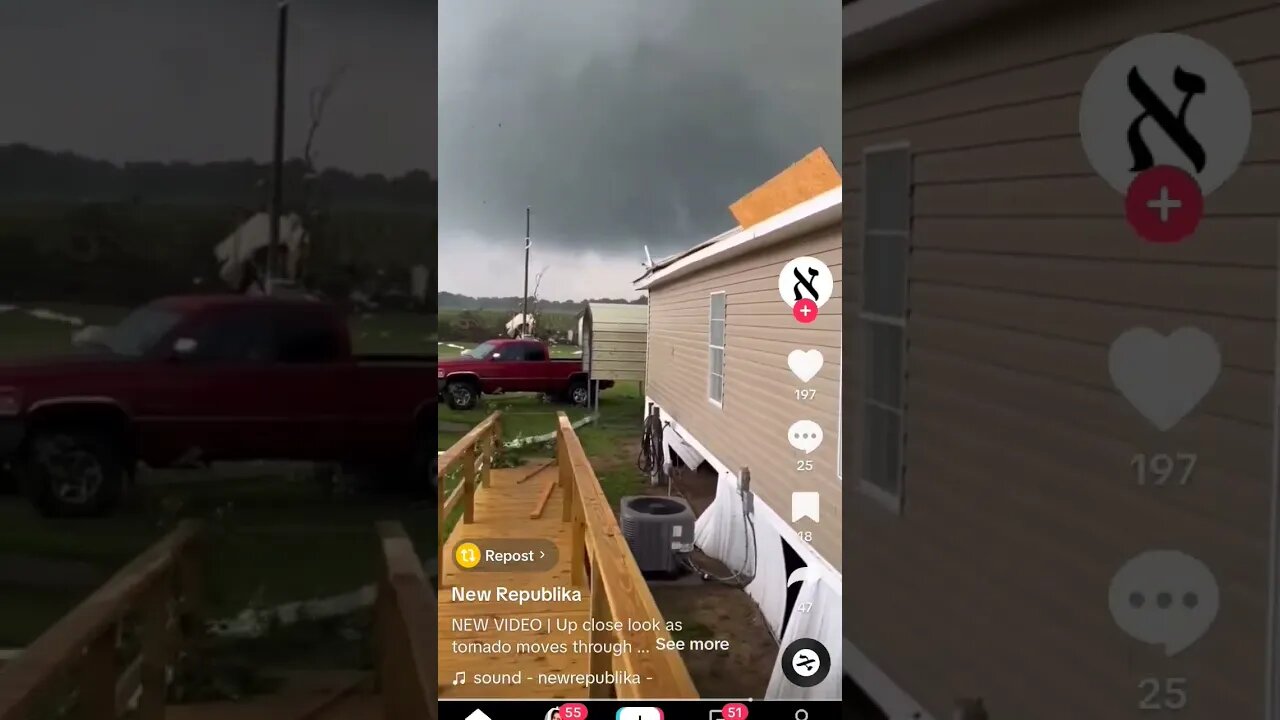 #tornado touchdown in rocky mountain NC 🌪️⚡⛈️