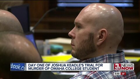 First day of Joshua Keadle's trial for murder of Omaha college student