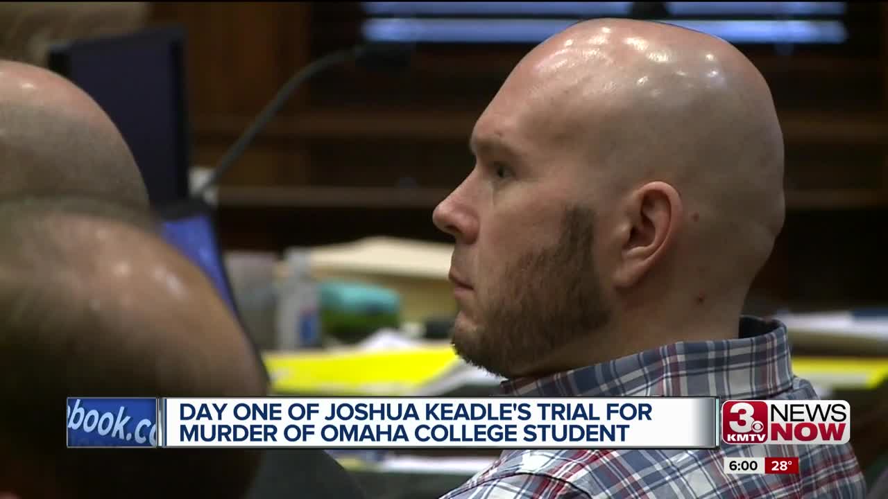 First day of Joshua Keadle's trial for murder of Omaha college student