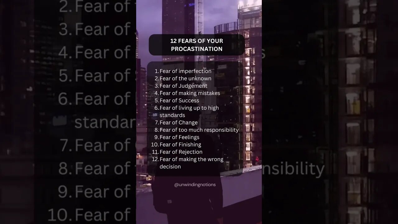 Know your fears #fears #lifehacks #procastinate #procastination #motivational #fyp #youtubeshorts