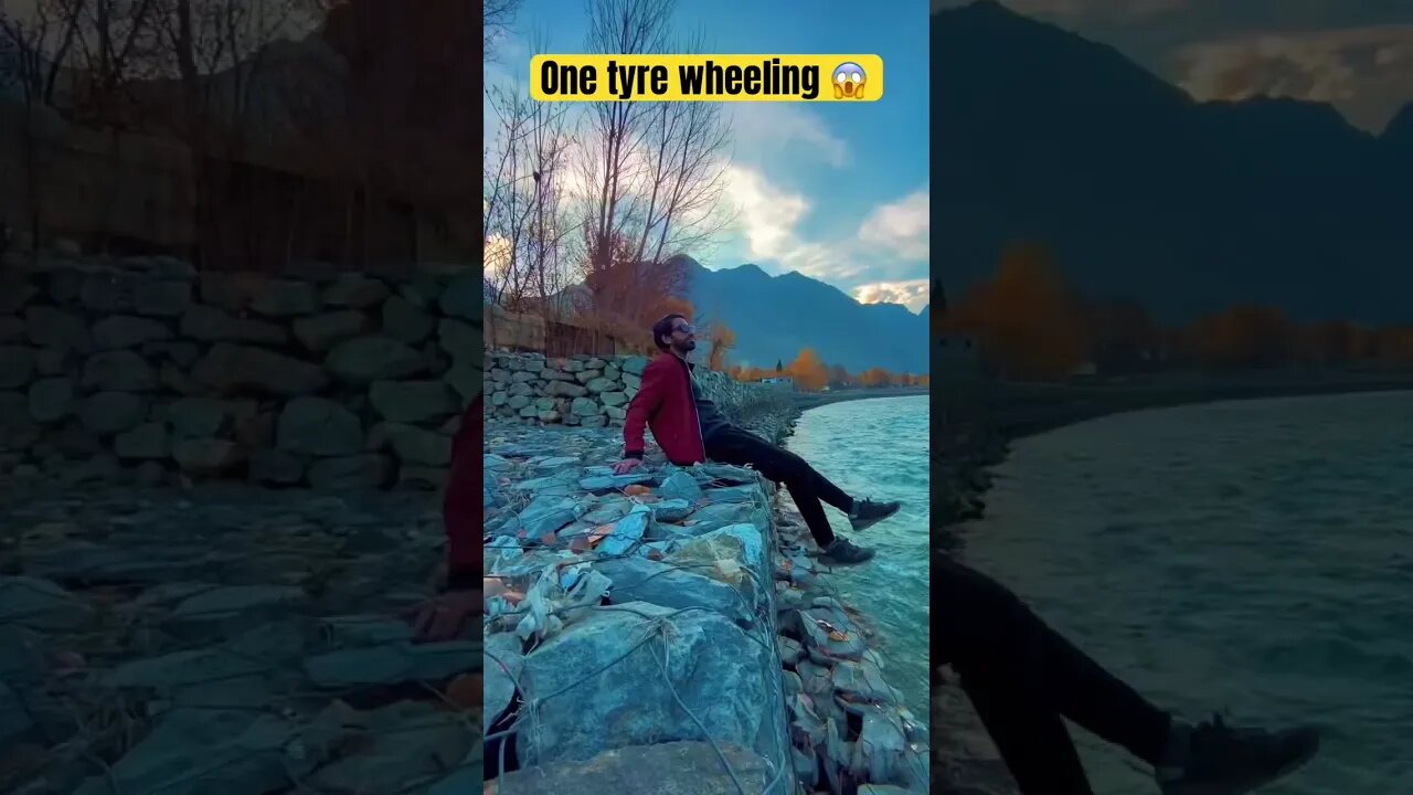 One tyre Wheeling 😱 | #shorts #viral