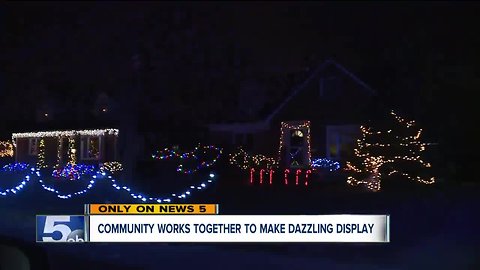 Community works together to make dazzling display