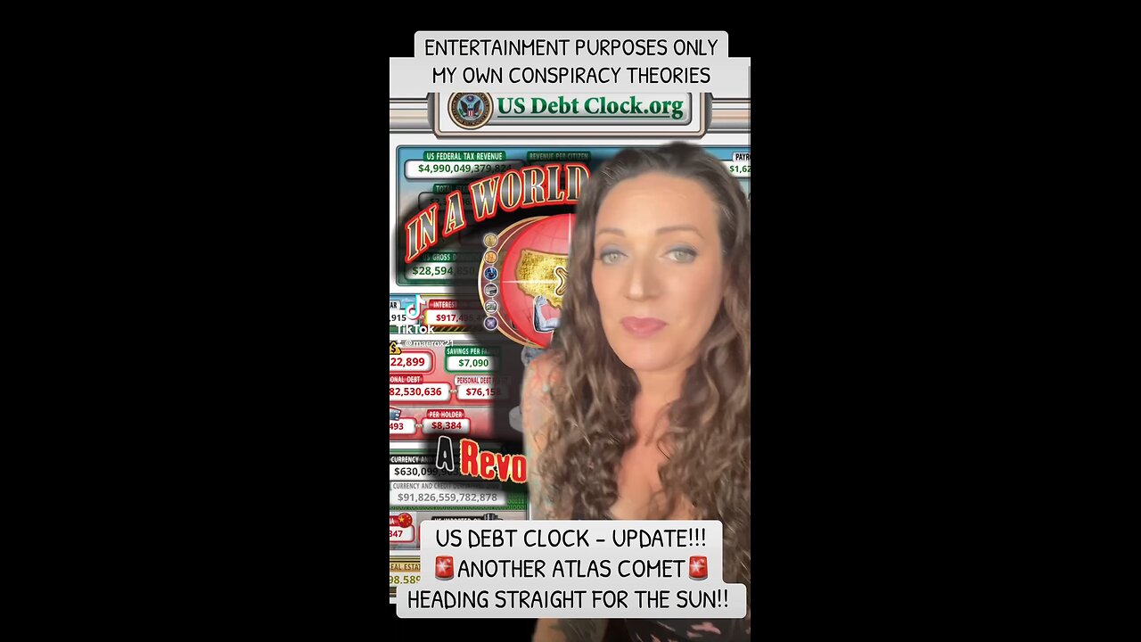 🚨US DEBT CLOCK - ‼️UPDATE‼️ ⚠️🚨THERE ANOTHER ATLAS COMET HEADING STRAIGHT FOR T