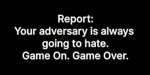 OS Report: Your adversary will make you stronger.