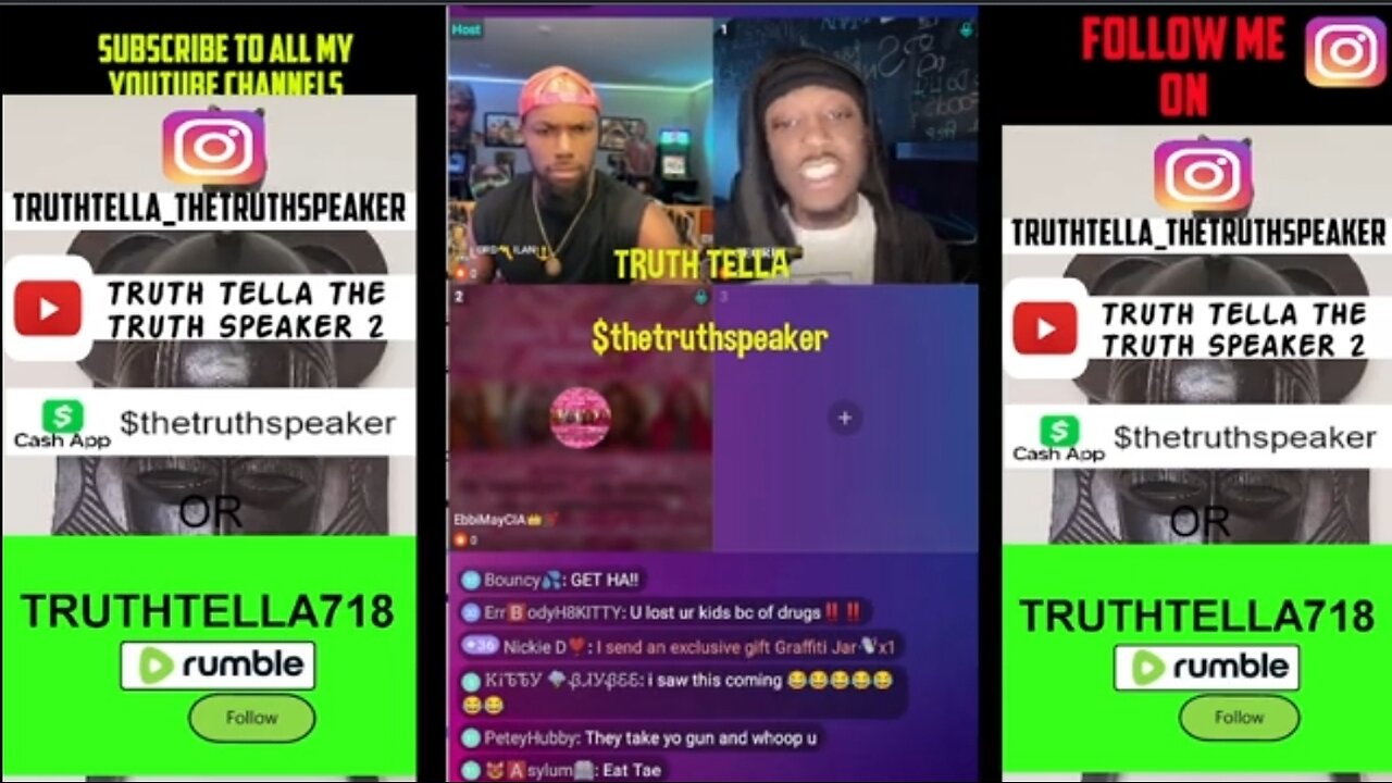 ROACHBAE EBBIMAY KICKED OFF MILAN CHRISTOPHER "LETS TALK ABOUT IT" SHOW BY CO-HOST MOTHA TAE PT. 1