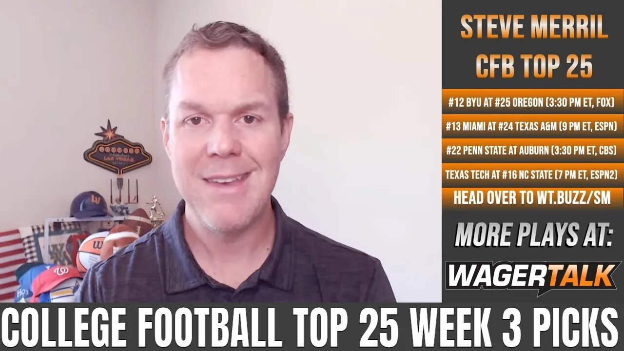 College Football Week 3 Picks and Odds | Top 25 College Football Betting Preview & Predictions