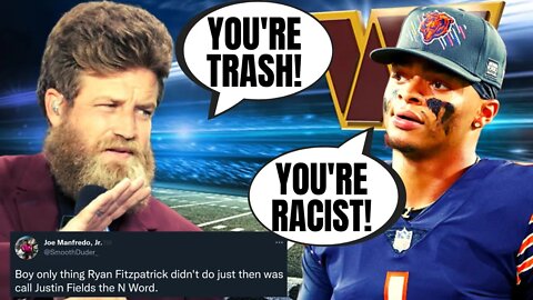 Ryan Fitzpatrick Labeled RACIST By Woke Mob For Criticizing Bears QB Justin Fields