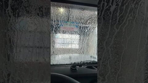 At the car wash.