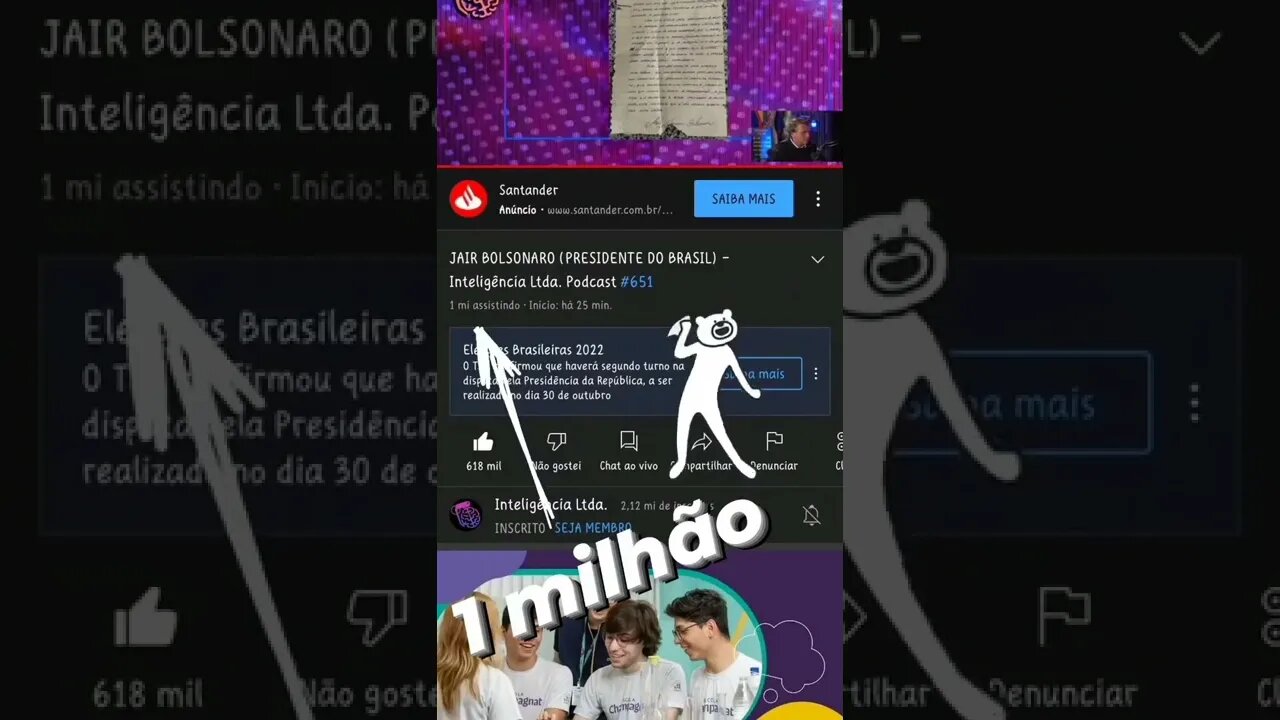 1 MILHÃO com 22 no podcast inteligência Ltda