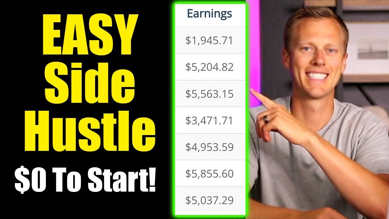 EASY Side Hustle To Start With $0 (How To Make Money Online 2024)