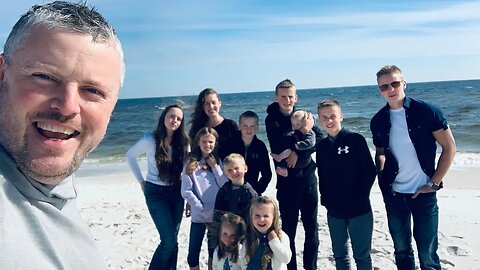 We are all on the White Sandy Beach of Pensacola, Florida!