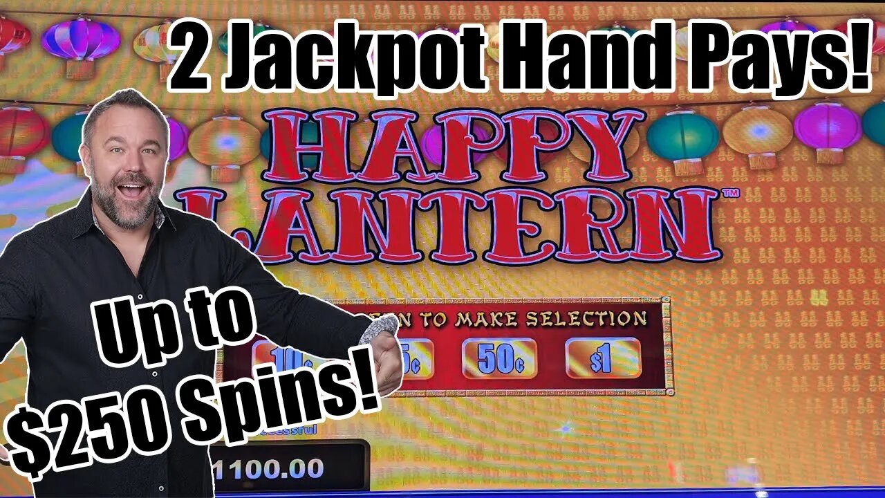 Happy Lantern - HUGE Hand Pays - Up to $250/Spin - Potawatomi Hotel & Casino!