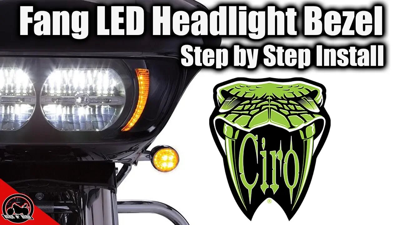 Ciro3d Fang LED Headlight Bezel - Harley-Davidson Road Glide