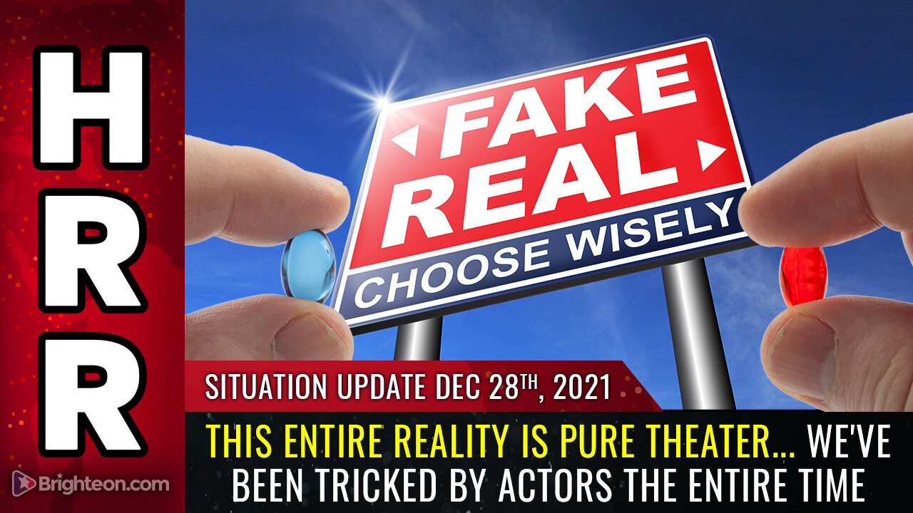 Situation Update, 12/28/21 - This entire REALITY is pure THEATER...