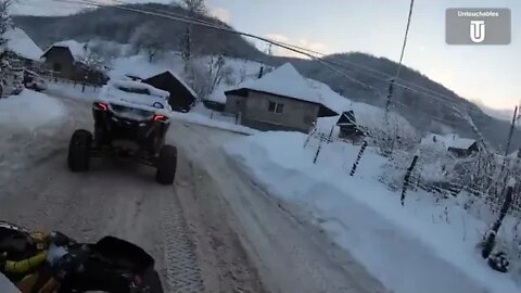 Frozen Rush 🥶🚀 Snow Ice Race ❄️❗️ATV SSV QUAD MOTO❗️ Băiuț, Maramureș Day 1