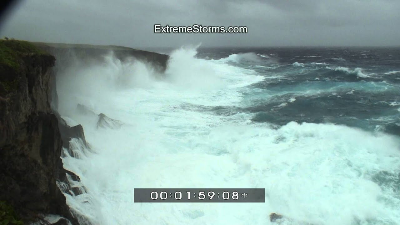 Super Typhoon Melor - Banzai Cliff Saipan