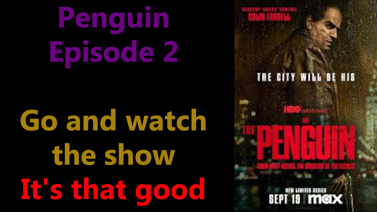 Penguin Remains a strong show, Its phenomenal, but showrunner spouts DEI nonsense