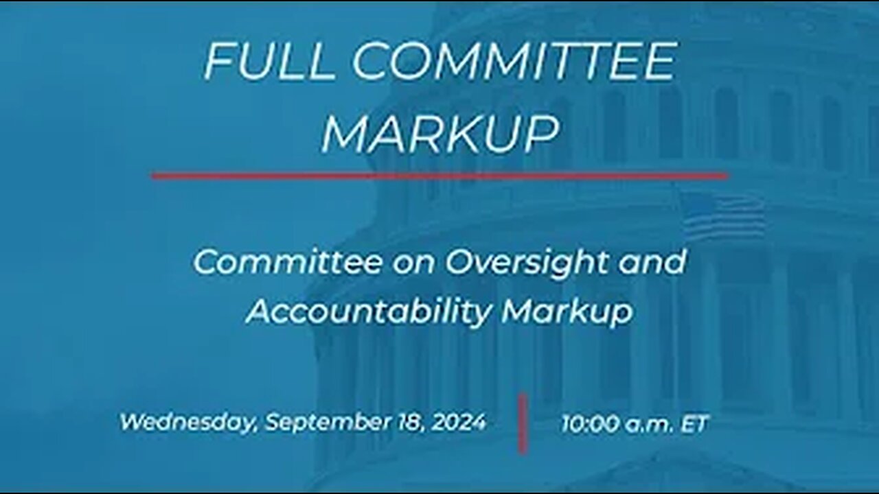 Live: Full Committee Markup