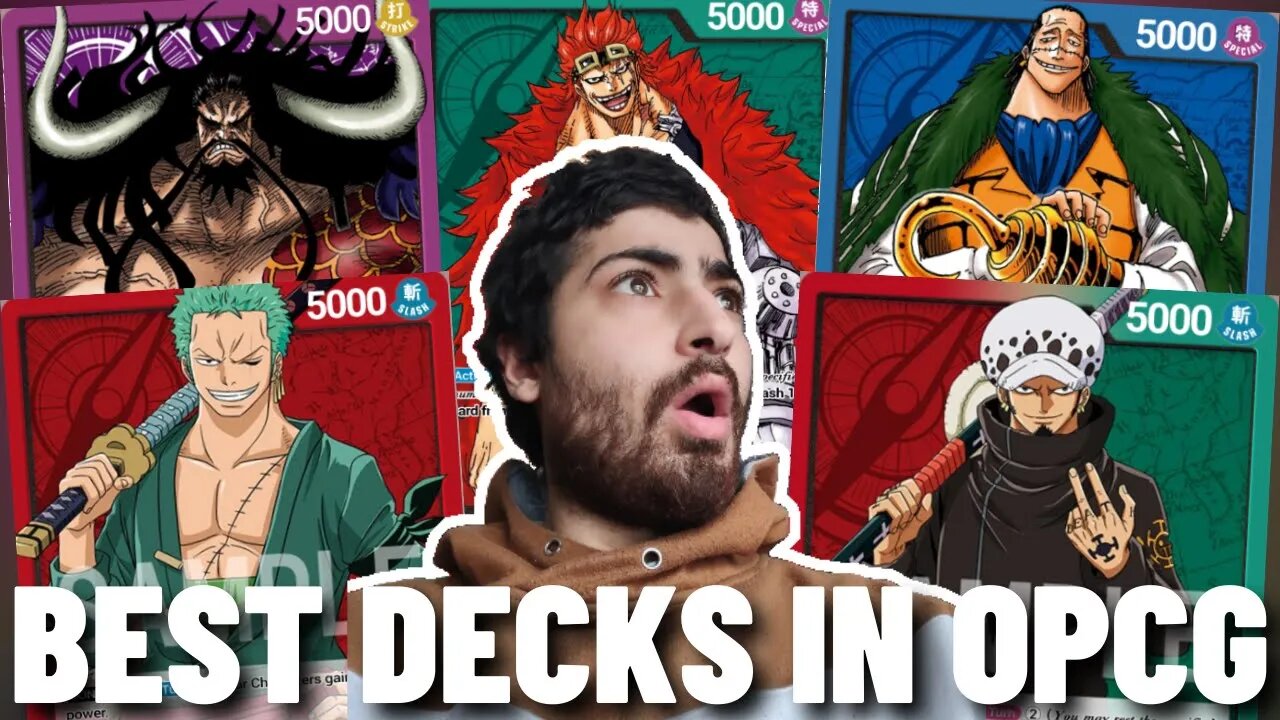 TOP 5 DECKS IN ONE PIECE TCG FOR OP01 | One Piece Card Game Romance Dawn Deck Lists