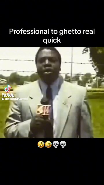 Hilarious Clip! Reporter Goes From Professional To Ghetto Real Quick