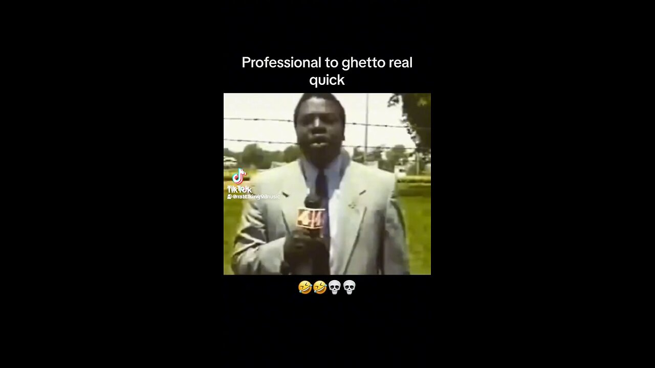 Hilarious Clip! Reporter Goes From Professional To Ghetto Real Quick