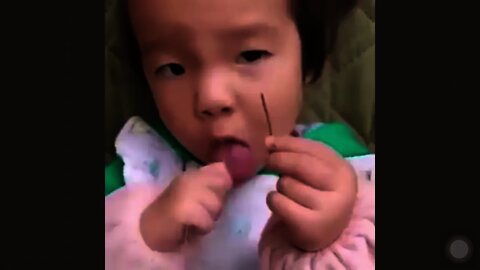 Cute child fixing a needle 🪡 #Shorts