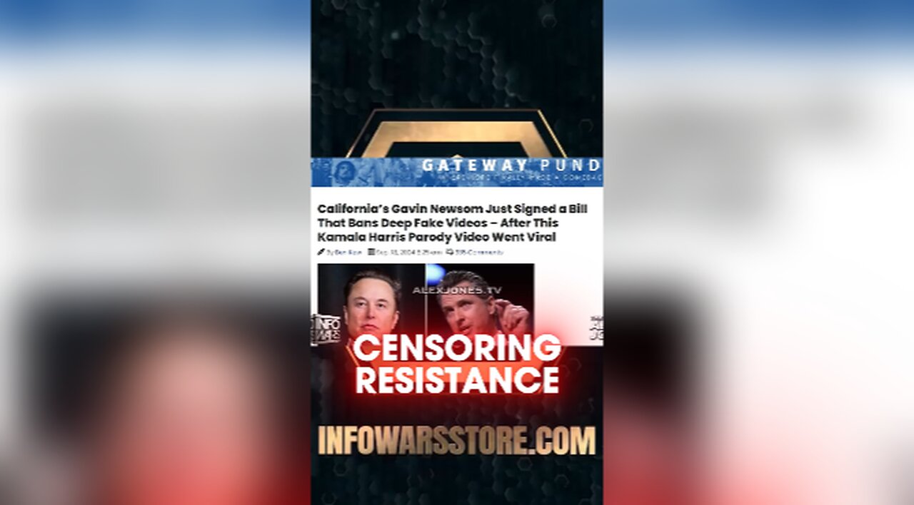 Alex Jones: Globalists Attempt To Censor Team Humanity - 9/18/24