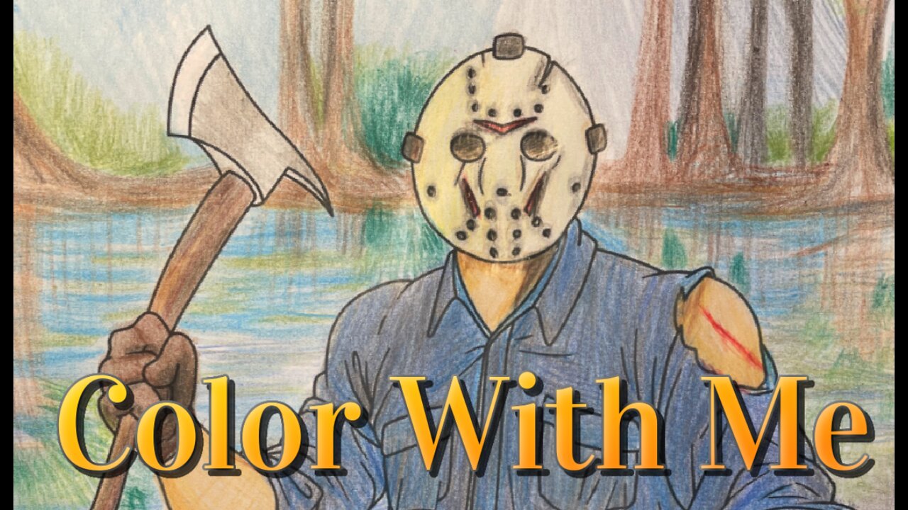 Camp Crystal Lake Coloring Page 🔪