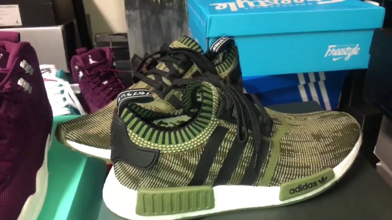 Adidas NMD R1 AI CAMO OLIVE CARGO UNBOXING & SNEAKER LOOK